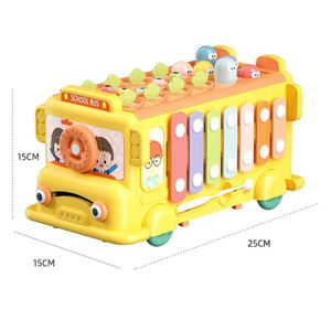 Educazione della prima infanzia e <span class=keywords><strong>puzzle</strong></span> per neonati e bambini piccoli multifunzionali gioco del topo di terra a sei lati giocattoli per autobus per bambini - Product Image 6