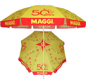 Venta caliente promocional logotipo personalizado diseñado sombrilla de playa Patio Sun Outdoor Garden Beach Umbrella - Product Image 2