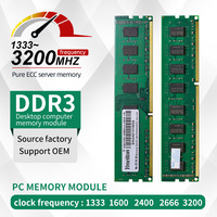 RAM DDR3 4GB 8GB U-DIMM 1600HZ untuk Komputer Desktop Ymeiton OEM Memori RAM DDR3 DDR3L Lebar Kecil Berkualitas Tinggi 4/8GB RAM untuk PC