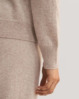 Ensemble de pyjama de luxe en soie et cachemire 100% végétalien avec pantalon palazzo et sweat à capuche