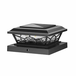 Lampes solaires pour poteaux de clôture extérieurs, lampes solaires étanches pour poteaux de clôture en bois/vinyle de 4x4 - Product Image 1