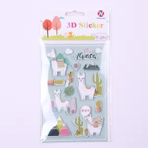 Decor Stickers 3D Paper Glitter Stickers For Christmas Decoration Holiday Stickers Gifts