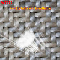 WOQI Chaise longue pliante sans gravité avec coussin amovible, chaise inclinable réglable pour la plage, la piscine et le camping en plein air