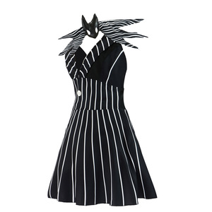 Disfraz <span class=keywords><strong>de</strong></span> Cosplay <span class=keywords><strong>de</strong></span> Anime <span class=keywords><strong>Jack</strong></span> Skellington, traje <span class=keywords><strong>de</strong></span> noche <span class=keywords><strong>de</strong></span> Navidad, vestido <span class=keywords><strong>de</strong></span> rayas negras para mujer, ropa <span class=keywords><strong>de</strong></span> demonio elegante para fiesta <span class=keywords><strong>de</strong></span> Halloween - Product Image 4