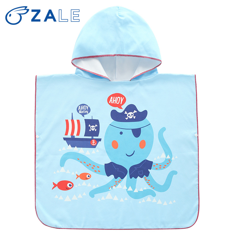 38m light blue octopus bathrobe