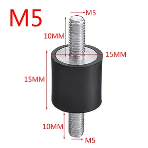 M5/M6/M8เหล็กยางเมาท์ป้องกันการสั่นสะเทือนช็อกแดมเปอร์สำหรับเครื่องอัดอากาศปั๊มน้ำเครื่องเชื่อม