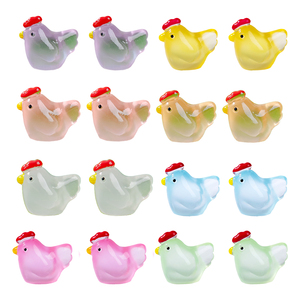 Figurine d'animal en résine peinte à la main et lumineuse pour la décoration de la maison, les fêtes ou les micro-paysages de maison de poupée - Product Image 2