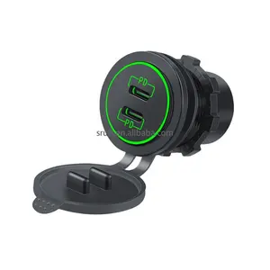 Presa per caricabatterie per Auto USB C 12V più recente 36W Dual PD3.0 USB-C presa USB per camper presa per Auto fai da te elettronica per barca marina