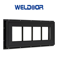 Fenêtre à transom en vinyle 10" x 36" sur mesure, double vitrage, grille fixe, verre trempé pour portes de maison, garages, couloirs