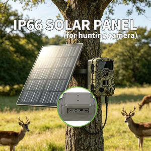Solar Panel Hunting <strong>Camera</strong> 6V 12V 3W 8W 12000mAh Rechargeable Wildlife Monitor Battery Stock OEM Custom Model S2313 - Product Image 1