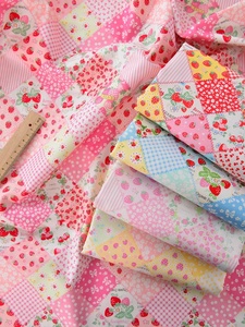 <span class=keywords><strong>Tela</strong></span> Brocada Estampada con Diseño de Fresas y Cuadros, Suave al Tacto, para Confección de Ropa y Vestidos para Niños, 2026 Strands - Product Image 2