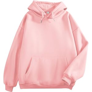 Sudadera con Capucha para Mujer FOXA, Felpa, Casual, Anti-Pilling, 320g, Rosa - Product Image 1
