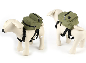 Sac à dos de transport pour animaux de compagnie, fermeture éclair, laisse réglable, polyester solide, <span class=keywords><strong>harnais</strong></span> portable, sacs à friandises pour chiens et chats en plein air - Product Image 3