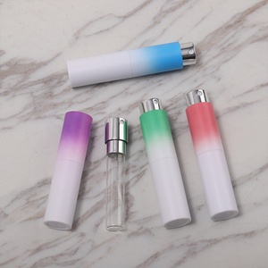 Atomizadores Portátiles de Viaje de 8 ml, Botella de Perfume Vacía de Plástico ABS en Degradado de Púrpura, Azul y Verde - Product Image 3