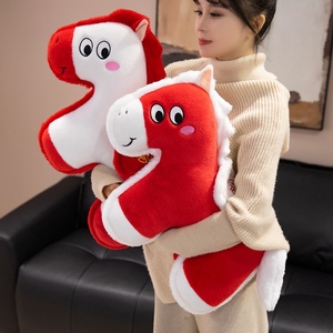 Cuscino di San Valentino dell'Anno del Cavallo, Peluche a Forma di Piccolo Cavallo, Mascotte dell'Anno del Cavallo, Decorazione per la Casa - Product Image 4