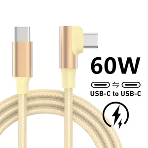 90 °   Cable de Carga Rápida USB C Tipo C para iPhone 17 16 15 <span class=keywords><strong>Pro</strong></span> Max Samsung S25 S24 Xiaomi Redmi <span class=keywords><strong>POCO</strong></span> OnePlus Oppo Vivo - Product Image 6