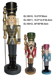 Collezione Tradizionale di Schiaccianoci in Resina Impilabili, <span class=keywords><strong>Statuette</strong></span> Festive Natalizie per Esposizione Interna Durante le Feste - Product Image 3