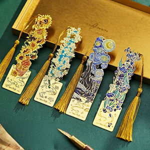 Marcapáginas Metálico Vintage con Diseño de Pintura al Óleo de Van Gogh, Marcapáginas Metálico Calado, Clásico, Cultural, Recompensa para Estudiantes, Regalo de Graduación - Product Image 1