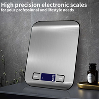 Balance de cuisine électronique numérique professionnelle en acier inoxydable, durable, 10 kg/1 g, précise, compatible ODM/QEM, vente chaude