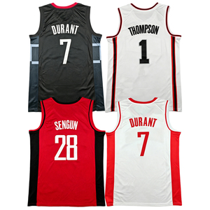 Camiseta de Baloncesto <span class=keywords><strong>Kevin</strong></span> <span class=keywords><strong>Durant</strong></span> 2026, Alperen Sengun, Amen Thompson, Cosida, Retro, para Hombre, Tallas S-2XL, Gran Venta - Product Image 1