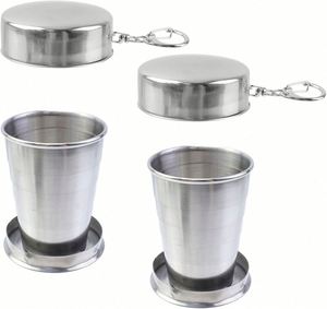 Offre Spéciale – Tasse Pliable en Acier Inoxydable pour Eau et Vin, Verre à Shot Rétractable - Product Image 4