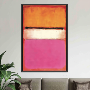 Mark Rothko Style Canvas Print: Minimalist Tempered Glass Wall Art,<b>BLACK</b> <b>FRAMED</b> CANVAS - Product Image 2