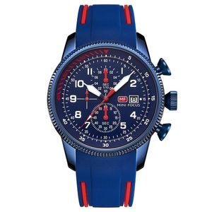 Reloj de Pulsera MINI FOCUS MF0379G MF 0379 con Correa de Silicona, Cronógrafo, Resistente al Agua, Manecillas Luminosas, Reloj de Cuarzo de Lujo para Hombre - Product Image 2