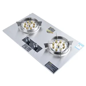 Table de cuisson électrique à 2 brûleurs Cuisinière à gaz domestique Appareils de cuisine intégrés pour la cuisine domestique