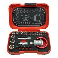 Juego de caja de herramientas para automóviles automotrices 20 piezas 1/4 "DR. Organizador de enchufes mecánicos Super Lock 48T