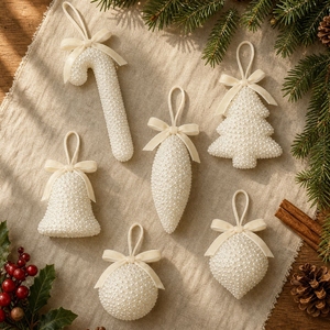 Factory direct sales: Bow Christmas cane pendants, scene decoration, <strong>tree</strong> ornaments, foam balls - Product Image 1