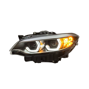 Faros Delanteros LED SJC Auto para <span class=keywords><strong>BMW</strong></span> <span class=keywords><strong>Serie</strong></span> 2 F22 2014-2021, Luces Traseras Amarillas y Blancas, Interruptor DRL, Luces de Circulación Diurna de Doble Color - Product Image 4