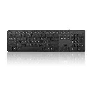 Hot Selling 104-<strong>Key</strong> Full Black USB Membrane Wired <strong>Keyboard</strong> for Laptop New Standard Business Home Office - Product Image 5