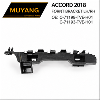 Bracket Depan Body Kit MUYANG Berkualitas Tinggi untuk Honda Accord 2018 OE C-71198-TVE-H01C-71193-TVE-H01 Hitam