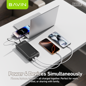 BAVIN <span class=keywords><strong>100W</strong></span> Super Fast Charging PC1110S 25000mah Power Bank avec <span class=keywords><strong>chargeur</strong></span> rapide Type C Câble USB C - Product Image 4
