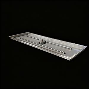 आउटडोर फायर पिट टेबल के लिए 74 इंच स्टेनलेस स्टील बड़ा आयताकार गैस फायर पिट बर्नर किट सिस्टम - Product Image 4