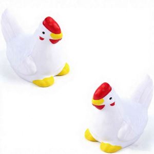 Pelota Antiestrés de Espuma de Poliuretano con Forma de Gallina, Personalizable con Logotipo, Promocional - Product Image 3