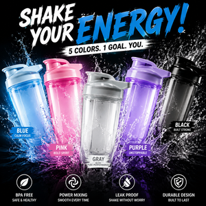 Botella Mezcladora de Proteínas al por Mayor de 500ml, Libre de BPA, PP, con Logotipo Personalizado, Asa, Escala Dual ML/OZ, Vaso Mezclador Deportivo para Gimnasio con Bola Mezcladora, OEM - Product Image 2