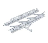 Jin Yingxin Support de persienne en aluminium argenté, manivelle, 4 pouces, pour verre, style moderne minimaliste, finition naturelle, chambre à coucher, eau