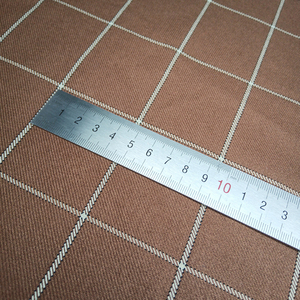 Ağır İtalyan kamgarn dimi ekose fantezi kaşmir yün <span class=keywords><strong>polyester</strong></span> viskon tüvit kumaş erkek takım elbise - Product Image 2