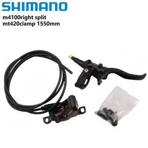 Pour <span class=keywords><strong>Shimano</strong></span> M4100 Frein à disque hydraulique droit <span class=keywords><strong>MT420</strong></span> avec étrier 1550mm 1600mm 1650mm 1700mm et plaquettes en résine VTT - Product Image 5
