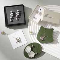 Carte de présentation de bijoux personnalisée avec logo, écologique, pour bracelet, collier, boucles d'oreilles, support de présentation de bijoux