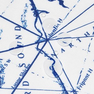 Eco-Friendly Washable Customized World Map Pattern <strong>Nautical</strong> Shower <strong>Curtain</strong> - Product Image 3