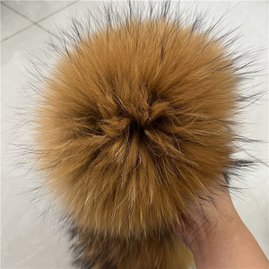 Collo di vera pelliccia di volpe capelli procione - Product Image 4