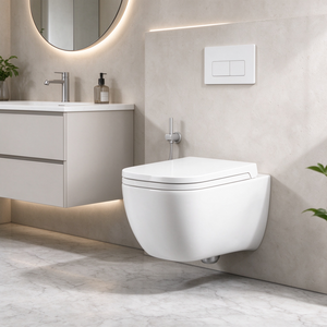 <span class=keywords><strong>Inodoro</strong></span> <span class=keywords><strong>Suspendido</strong></span> sin Borde, de Cerámica Blanca, con Asiento de Cierre Suave, <span class=keywords><strong>Inodoro</strong></span> Moderno para Instalar sobre <span class=keywords><strong>Cisterna</strong></span> Empotrada - Product Image 4