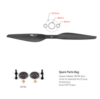 T-MOTOR P22*6.6 Prix de gros Hélice de drone agricole en fibre de carbone époxy de 22 pouces personnalisée de Guangdong Chine pour avions RC