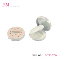 Contenant compact rond vide rechargeable pour fond de teint, idéal pour les formules de crème BB ou de fond de teint liquide