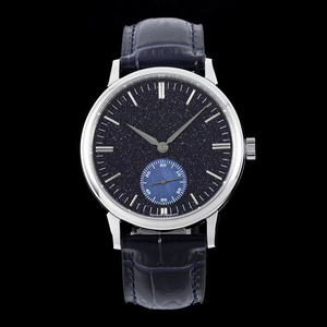 Reloj Hombre Silver <b>Case</b> Black Starry Dial Luminous Waterproof Small Seconds Sapphire Crystal Automatic Mens Mechanical <b>Watch</b> - Product Image 1