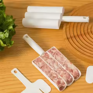 ขายร้อน 3 แถวทําอาหารโฮมเมดแม่พิมพ์กุ้งหมูเครื่องทําลูกชิ้นสําหรับห้องครัว - Product Image 4