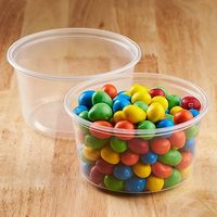 PP 8 12 16 24 32 OZ Récipient Rond En Plastique Saladier Biodégradable Alimentaire Conteneur Jetable Bol En Plastique