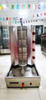 Machine à kebab/shawarma au gaz Pengzhongchu GB-950, 4 brûleurs, acier inoxydable 201, haute productivité, garantie 1 an